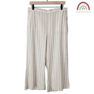 New! Banana Republic Rowan Wide Leg High Waist Cropped Pull On Pants 12 Petite